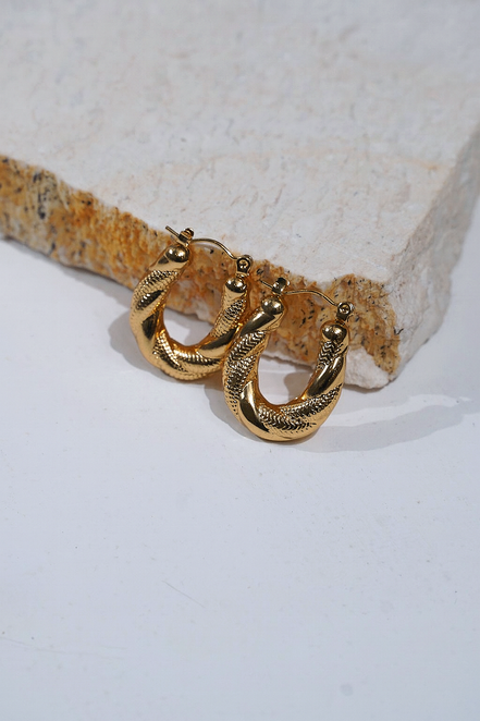 Coiled Loop Earrings