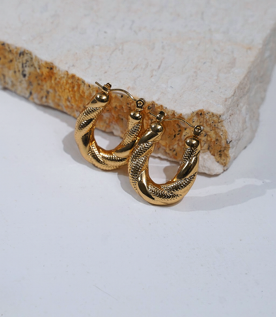 Coiled Loop Earrings