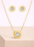 Elegant White Gold Round Necklace