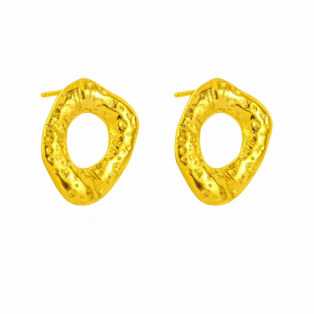 Golden Hollow Earrings