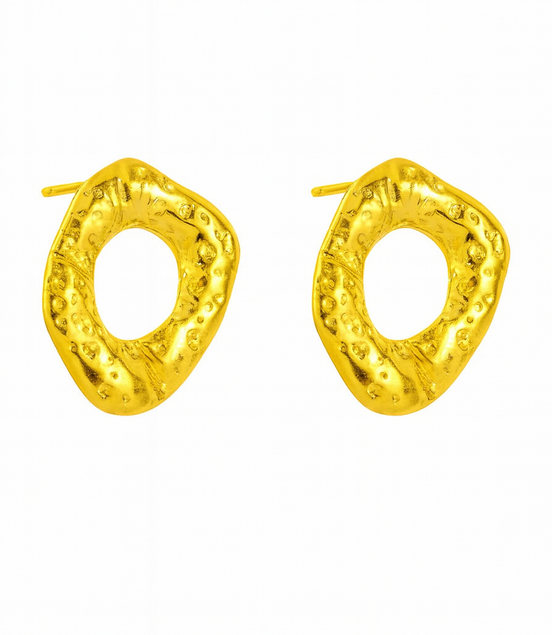 Golden Hollow Earrings