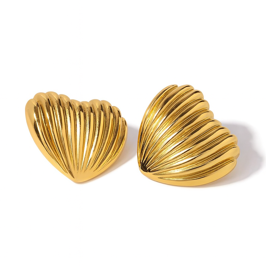 Golden Sea Shell Earrings