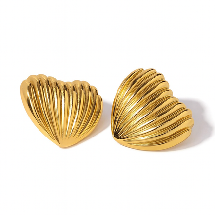 Golden Sea Shell Earrings