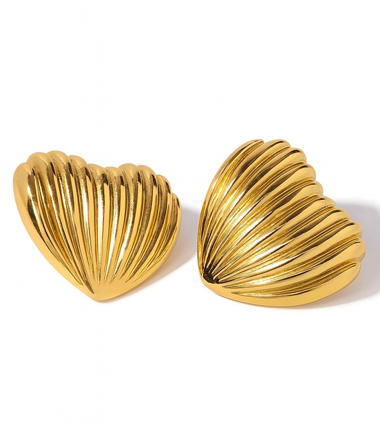 Golden Sea Shell Earrings