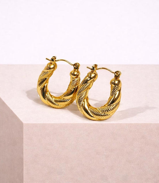 Coiled Loop Earrings